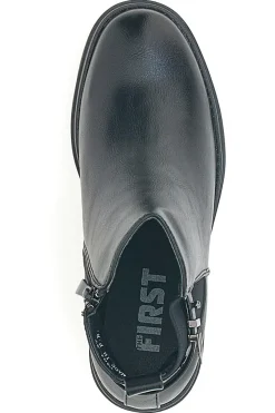 Schwarze Stiefeletten mit Absatz THE FIRST 481