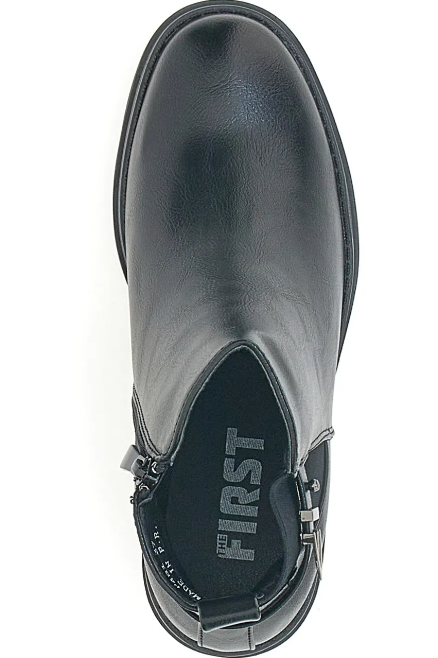 Schwarze Stiefeletten mit Absatz THE FIRST 481
