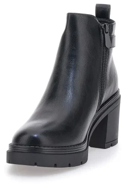 Schwarze Stiefeletten mit Absatz THE FIRST 481