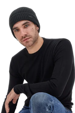 Schwarze Strickmütze Gian Marco Venturi 73116