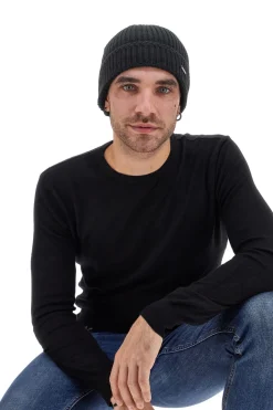 Schwarze Strickmütze Gian Marco Venturi 73116