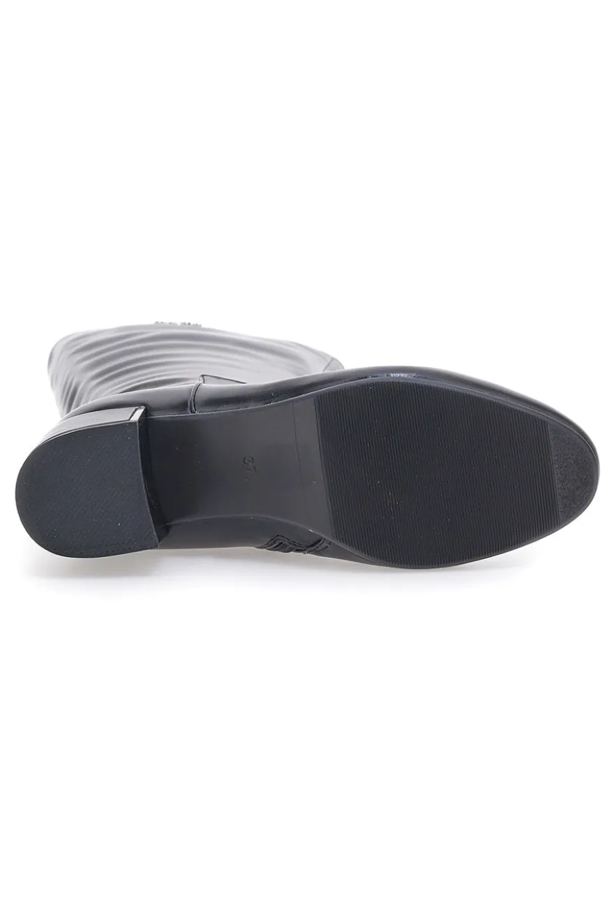 Schwarze Swish 21-Stiefel mit Absatz