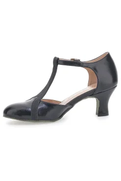 Schwarze Tanzschuhe mit Ledersohle Made in Italy THE FIRST DANCE 5554