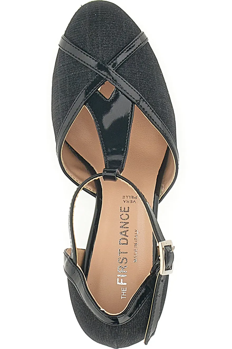 Schwarze Tanzschuhe mit mittlerem Absatz The First Dance 4325