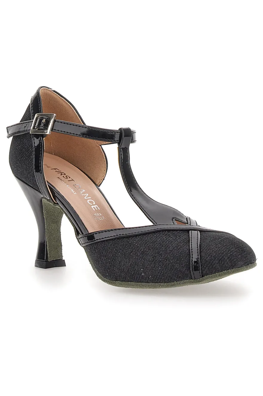 Schwarze Tanzschuhe mit mittlerem Absatz The First Dance 4325