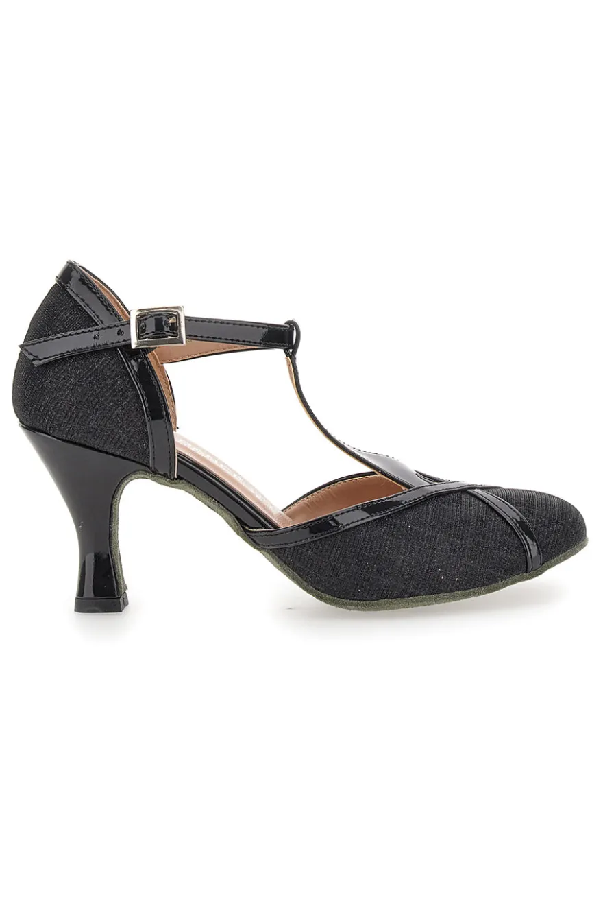 Schwarze Tanzschuhe mit mittlerem Absatz The First Dance 4325