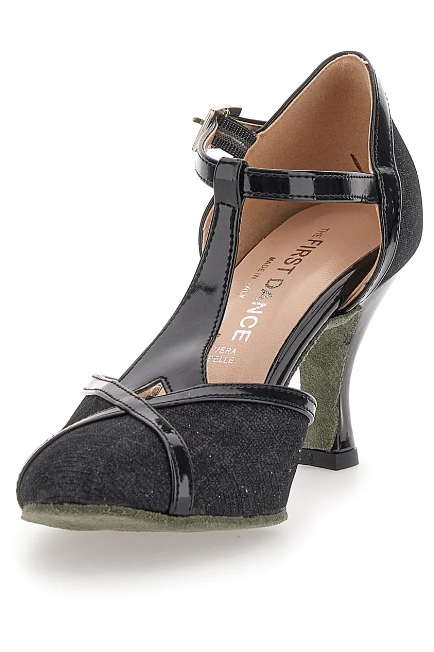 Schwarze Tanzschuhe mit mittlerem Absatz The First Dance 4325