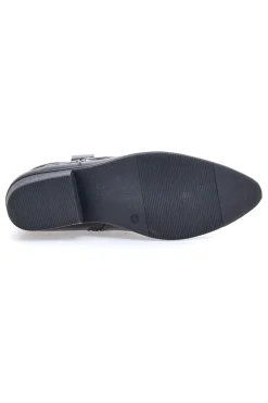Schwarze Texaner-Stiefeletten mit Café-Stickerei kosten H52804
