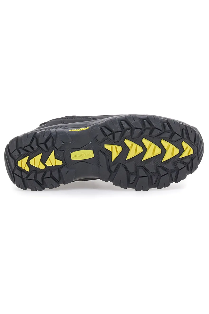 Schwarze Trekkingschuhe mit roten Details Goodyear 41029