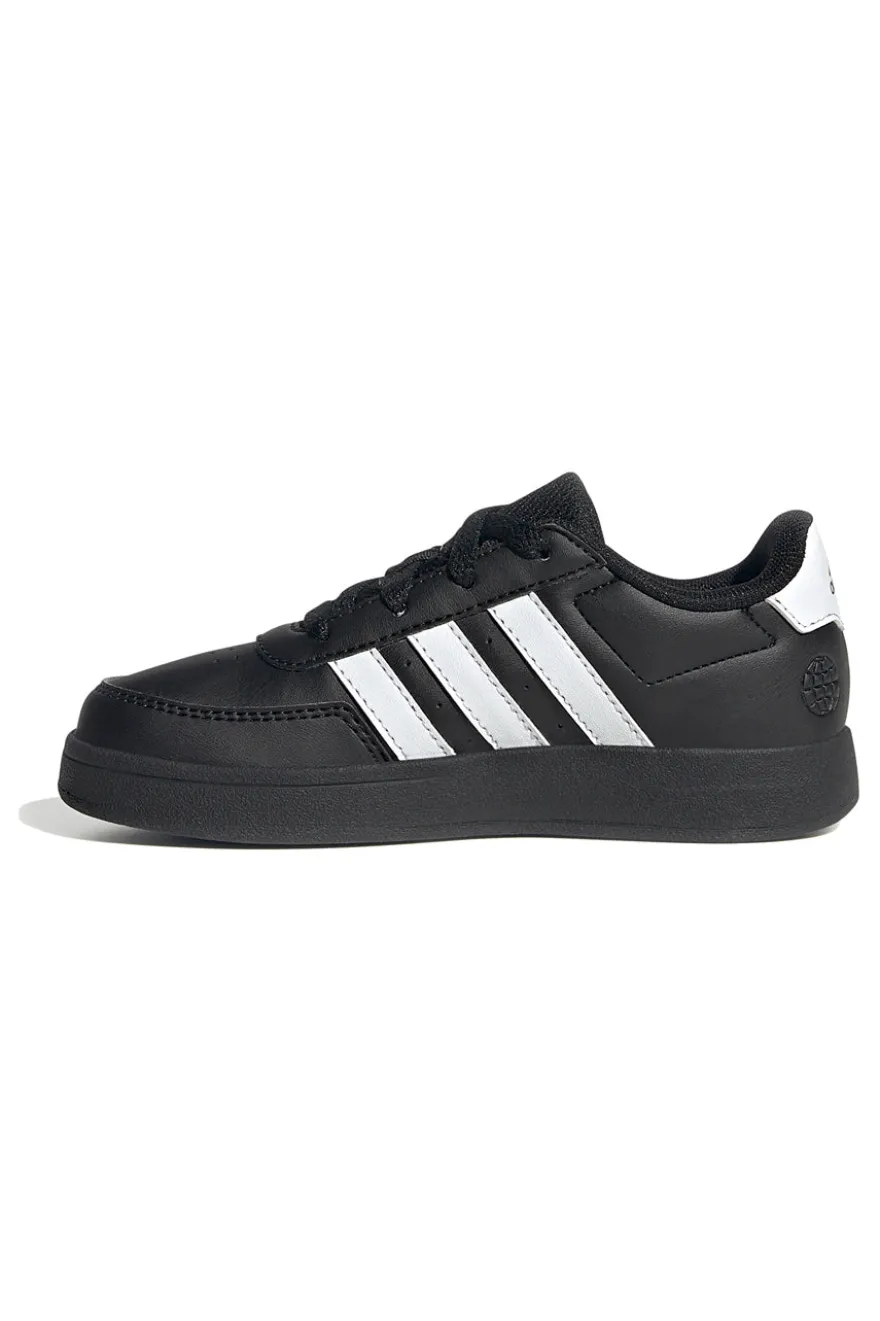 Schwarze Turnschuhe mit weißen Streifen Adidas Breaknet 2.0