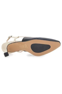 Schwarze und beige Pumps mit Slingback-Riemen PITTARELLO GLAM 2246