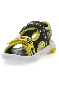 Schwarze und gelbe Sandalen mit Lichtern und Klettverschluss Batman W1020214T
