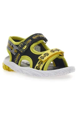 Schwarze und gelbe Sandalen mit Lichtern und Klettverschluss Batman W1020214T