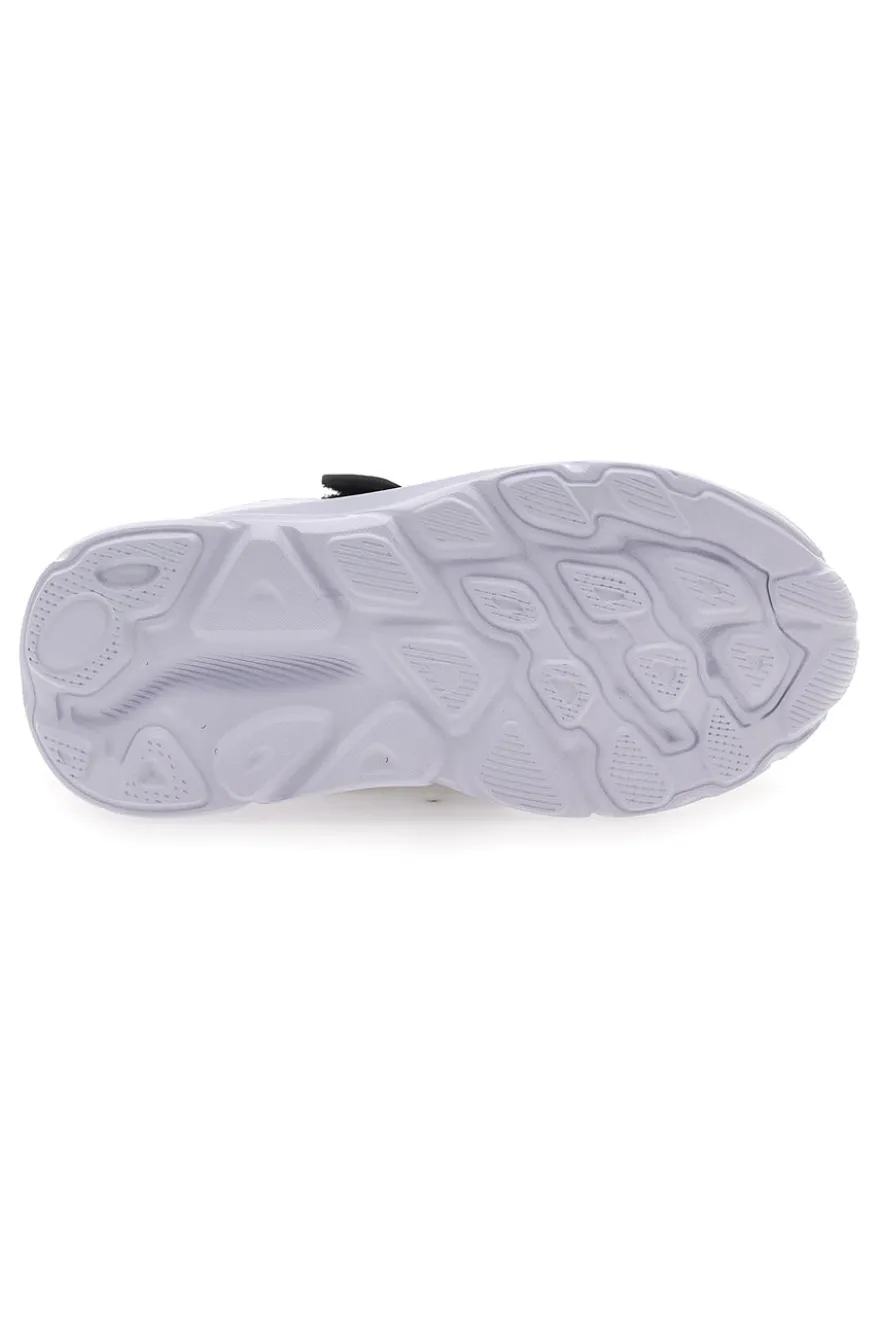 Schwarze und gelbe Sneakers mit Klettverschluss und elastischen Schnürsenkeln CHAMPION HRO B PS Low Cut Schuh