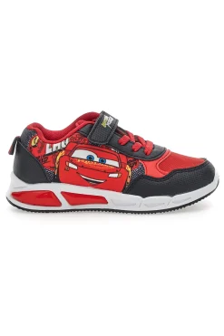 Schwarze und rote Schuhe mit Lichtern und Riemen Cars D5010220T10