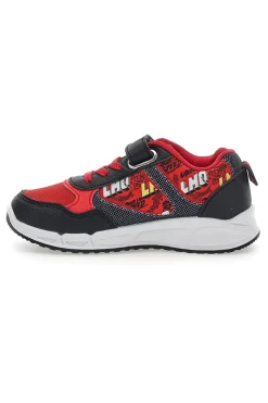 Schwarze und rote Schuhe mit Lichtern und Riemen Cars D5010220T10