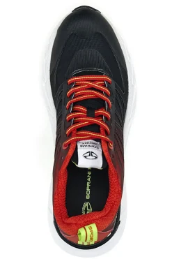 Schwarze und rote Soprani-Arpino-Sneaker