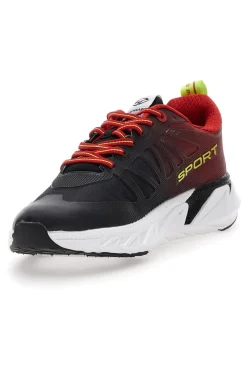 Schwarze und rote Soprani-Arpino-Sneaker