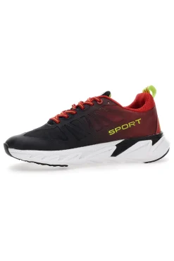 Schwarze und rote Soprani-Arpino-Sneaker