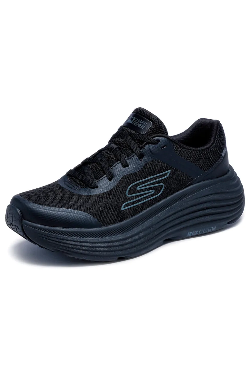Schwarze vegane Running-Schuhe Skechers Max Cushioning Endeavour