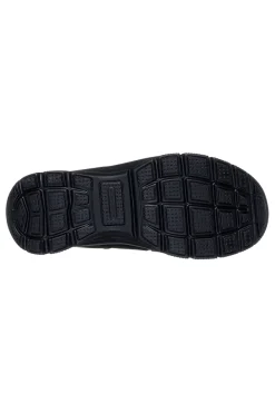 Schwarze, wasserdichte Slipper mit Memory-Schaum von Skechers Easy Going Modern Hour