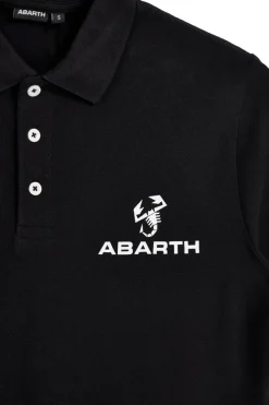 Schwarzes Kurzarm-Poloshirt Abarth AH24SS152