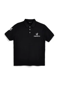 Schwarzes Kurzarm-Poloshirt Abarth AH24SS152