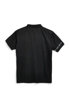Schwarzes Polyester-Poloshirt No limits MAPS003S26