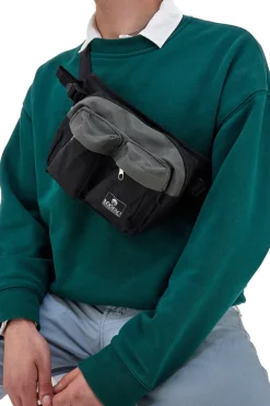 Schwarz-graue Gürteltasche mit Taschen Indigenous Metropolitan 21063