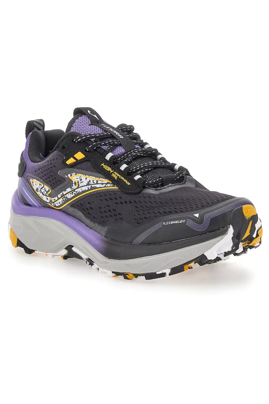 Schwarz-lila Trailrunning-Schuhe JOMA TUNDRA LADY 2401