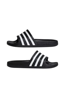 Schwarz-weiße Adidas Adilette Aqua Hausschuhe