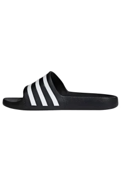Schwarz-weiße Adidas Adilette Aqua Hausschuhe