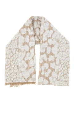 Sciarpa beige con fantasia animalier Gianmarco Venturi CLASS 65470