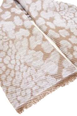 Sciarpa beige con fantasia animalier Gianmarco Venturi CLASS 65470
