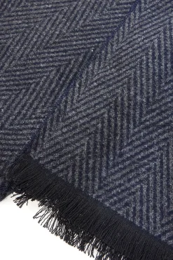 Sciarpa blu fantasia spigata calda Roncato 46,003,02