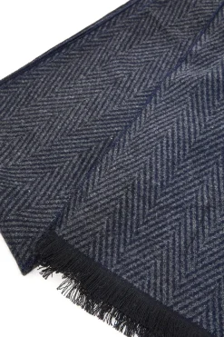 Sciarpa blu fantasia spigata calda Roncato 46,003,02