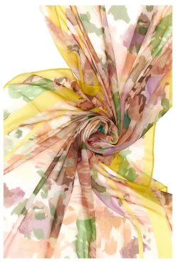 Sciarpa Foulard Gialla a Fiori Gian Marco Venturi 4