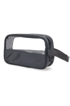 Set beauty nero con inserti trasparenti Coveri BERNA 099