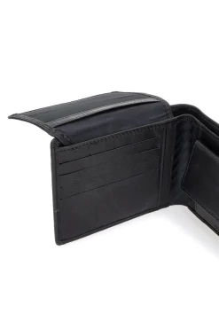 Set Cofanetto cintura e portafoglio nero in vera pelle Jaguar PR001-1