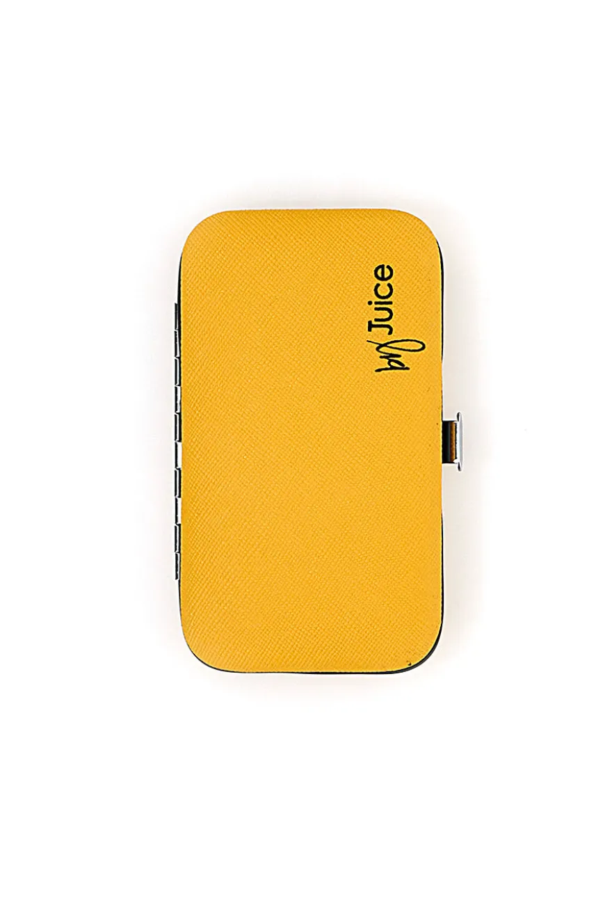 Set manicure giallo con custodia Selun
