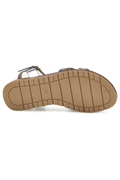 Silberne Sandalen mit geflochtenen Riemen Café kosten RH24