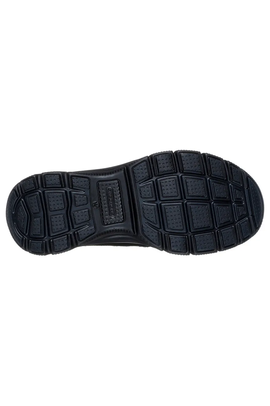 Skechers – Easy Going – Cool – Schwarze Stiefeletten mit Reißverschluss und Memory-Schaum