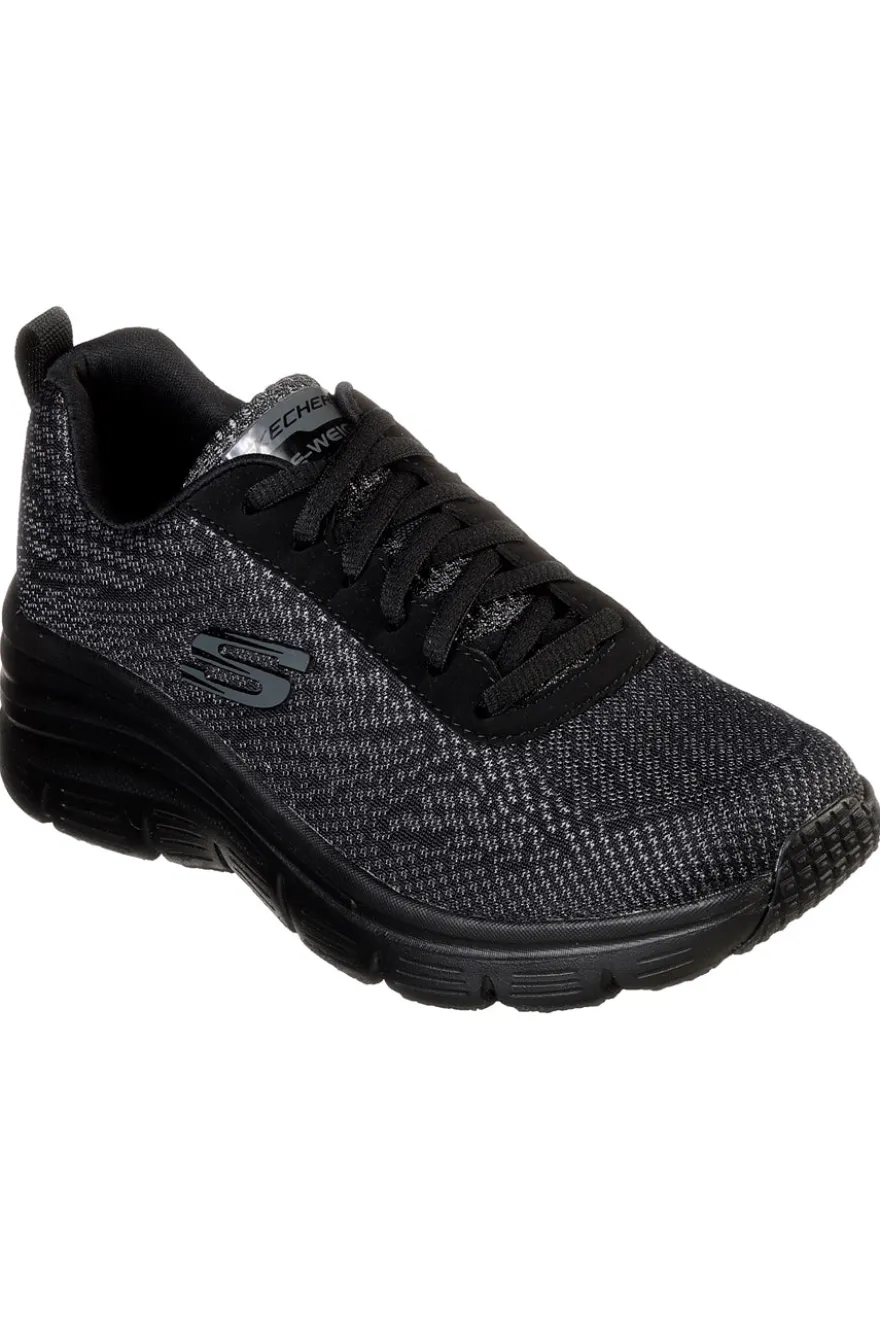 Skechers – Fashion Fit – Schwarze Sneaker „Bold Boundaries“