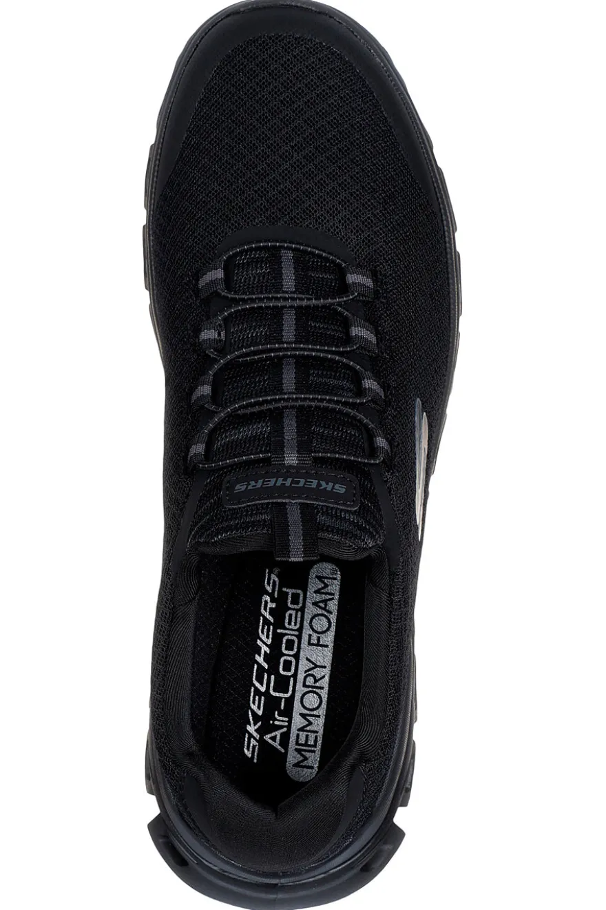 Skechers – GLIDE-STEP SYLO – Vegane Sneakers mit gepolsterter Sohle in Schwarz