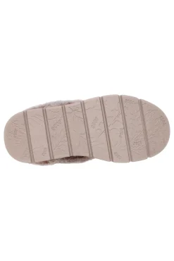 Skechers – Keepsakes Lite – Cozy Blend – Hausschuhe in Beige mit Kunstfellfutter