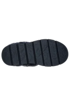 Skechers – Keepsakes Lite Cozy Blend – Pantoletten mit schwarzem Kunstfellfutter