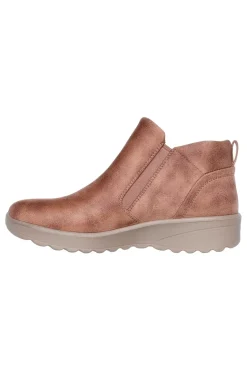 Skechers – Lovely Vibe – Fall In Bloom – Vegane, beige Stiefeletten