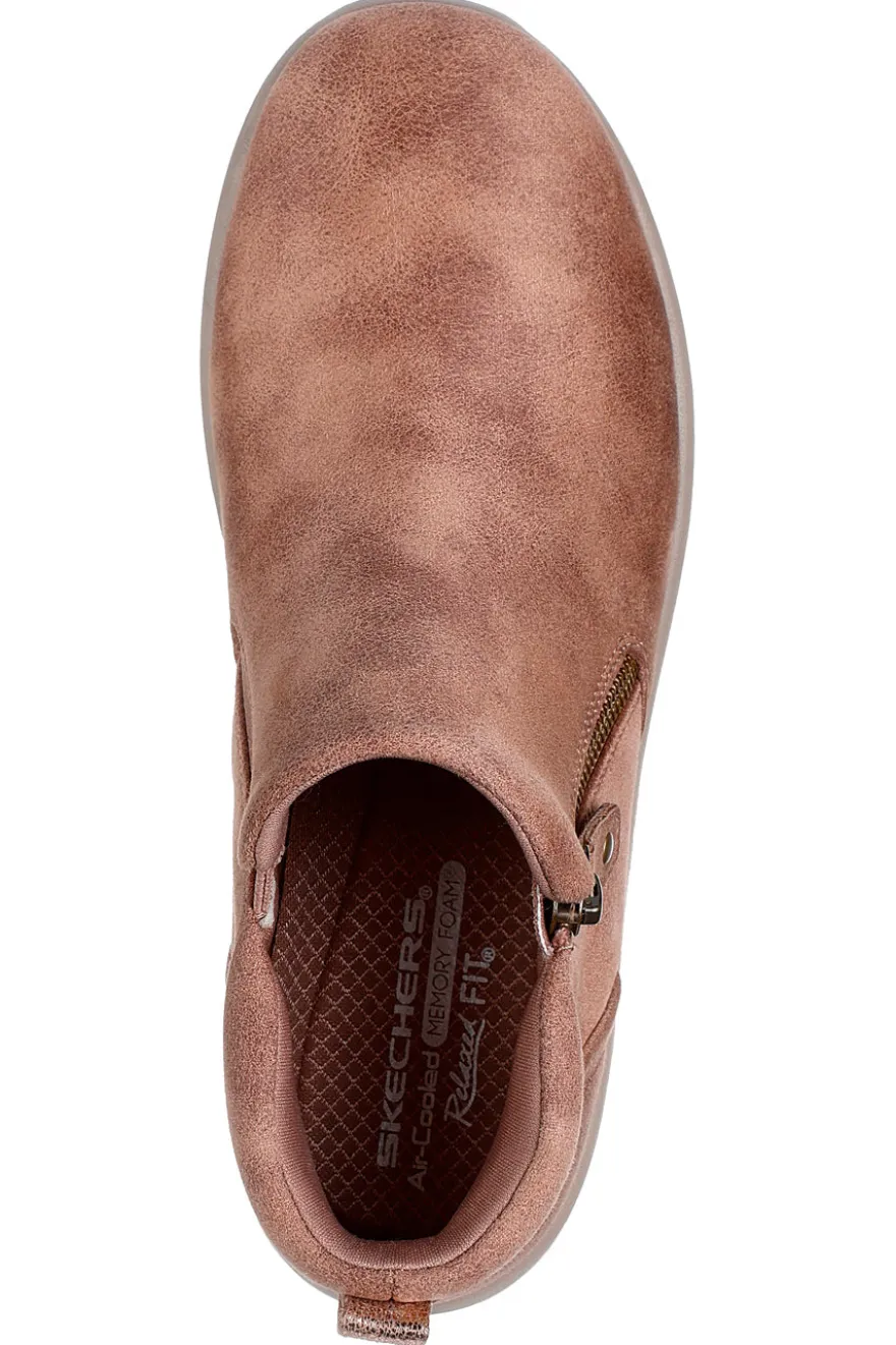 Skechers – Lovely Vibe – Fall In Bloom – Vegane, beige Stiefeletten