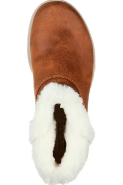 Skechers – On-the-GO – Joy Endeavor – Braune Stiefeletten mit Kunstpelzbesatz