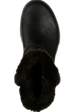 Skechers – On-the-GO – Joy Endeavor – Schwarze Stiefeletten mit Kunstpelzbesatz